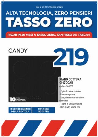PIANO COTTURA CANDY CI47CCAR